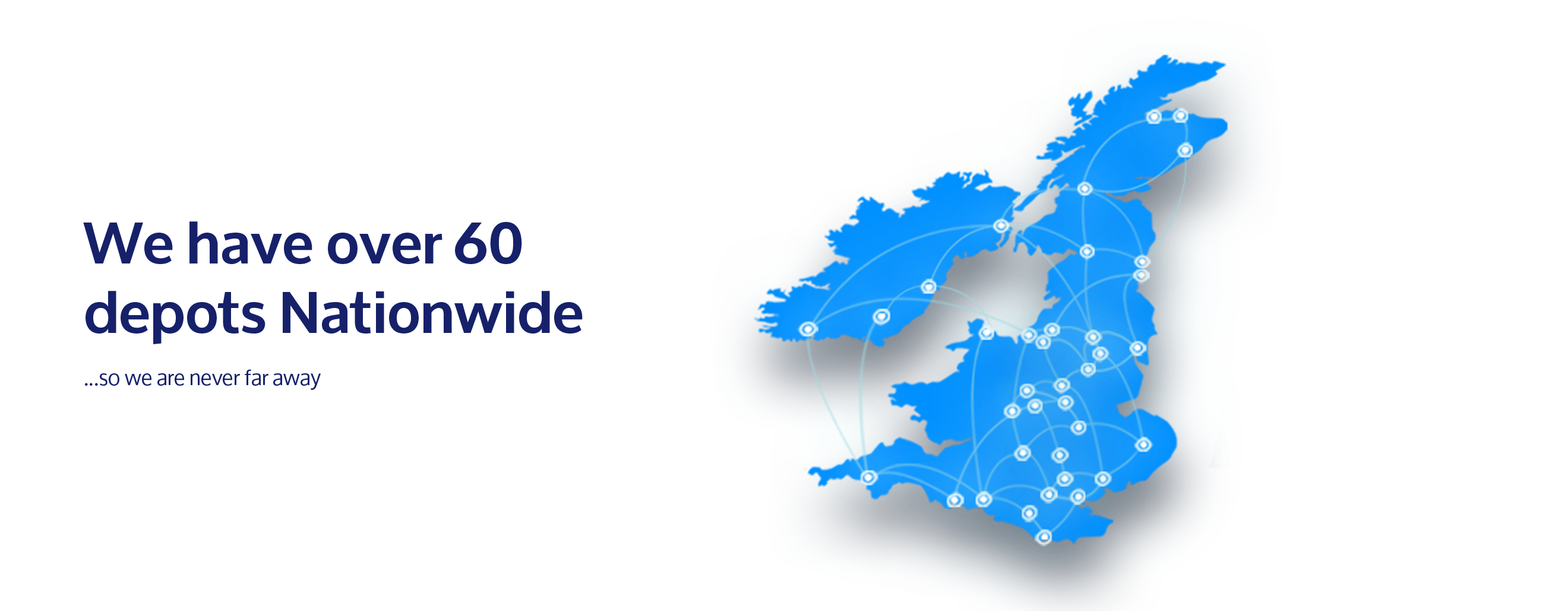 Over 60 depots across the country